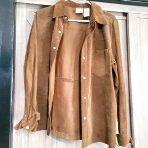 brown genuine leather jacket